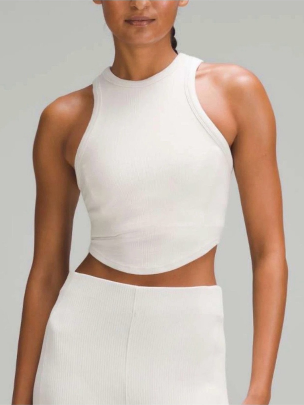 Lululemon Hold Tight Crop Tank ~bone~ Size 18 $48 MSRP 🌟